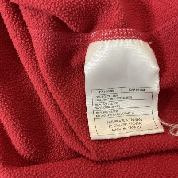 Vintage Nike half zip pullover Sweatshirt Embroidered silver tag size Large Red - Picture 4 of 9